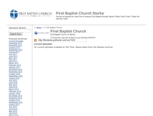 Tablet Screenshot of fbcstarke.podhoster.com